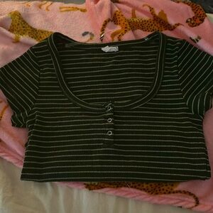 Cotton:on striped cropped tee